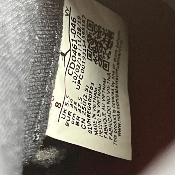 Air Jordan 1 Womens Size 8 Retro High OG "NC TO CHI" 2020 Lace Up Sneakers - Picture 10 of 10